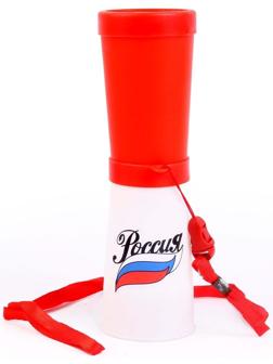 Свисток-гуделка болельщика «Россия», флаг, 17 см, цвета МИКС