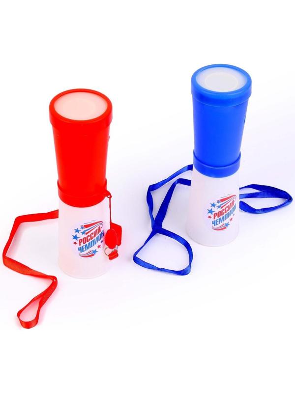 Свисток-гуделка болельщика «Россия — чемпион!», 17 см, цвета МИКС