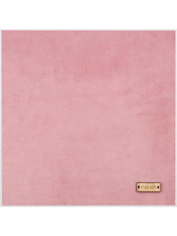 Ткань для пэчворка плюш «Клубничный коктейль», 52 × 50 см