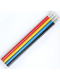 Карандаш чёрнографитный с ластиком 