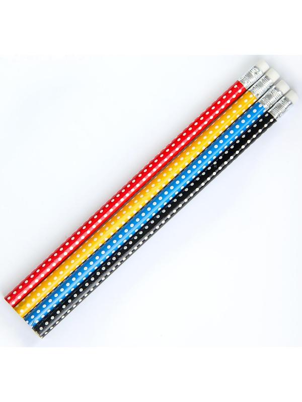 Карандаш чёрнографитный с ластиком 