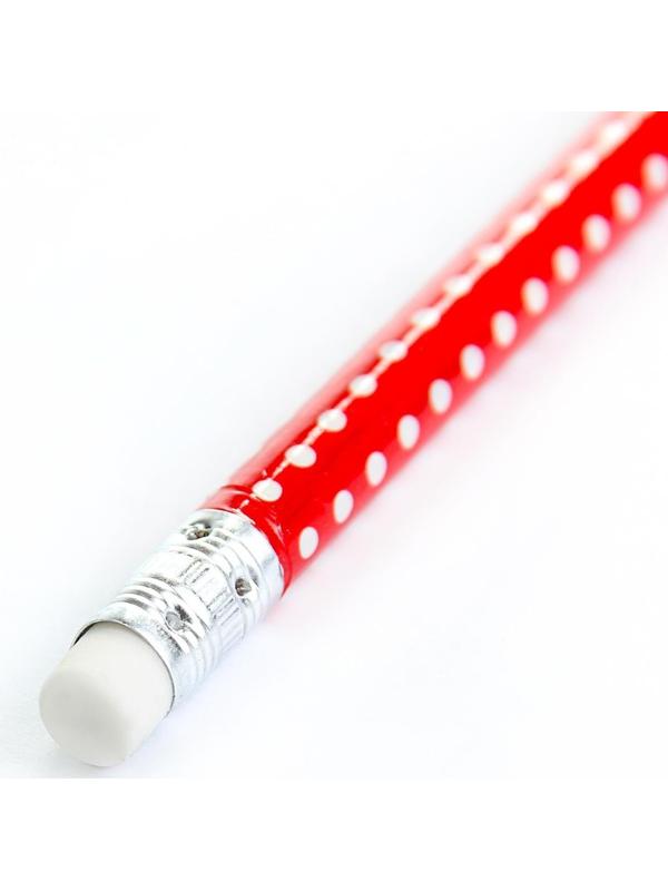 Карандаш чёрнографитный с ластиком 