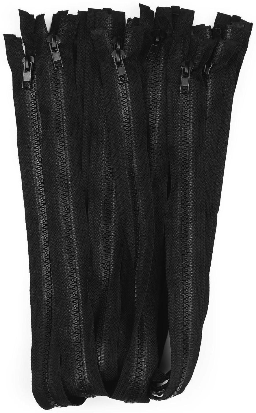 Молния «Трактор», №5, разъёмная, замок автомат, 60 см, цвет чёрный