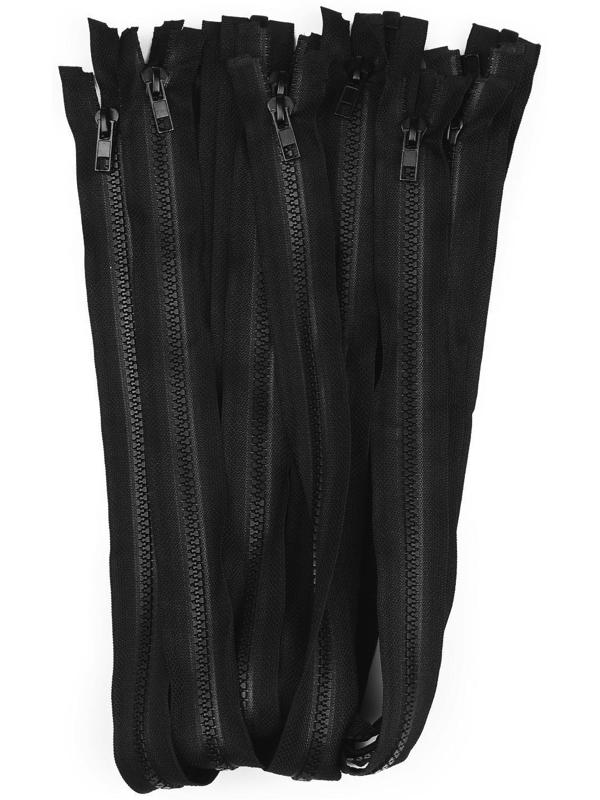 Молния «Трактор», №5, разъёмная, замок автомат, 60 см, цвет чёрный