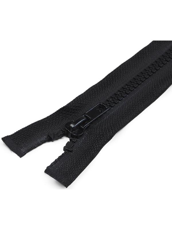 Молния «Трактор», №5, разъёмная, замок автомат, 60 см, цвет чёрный