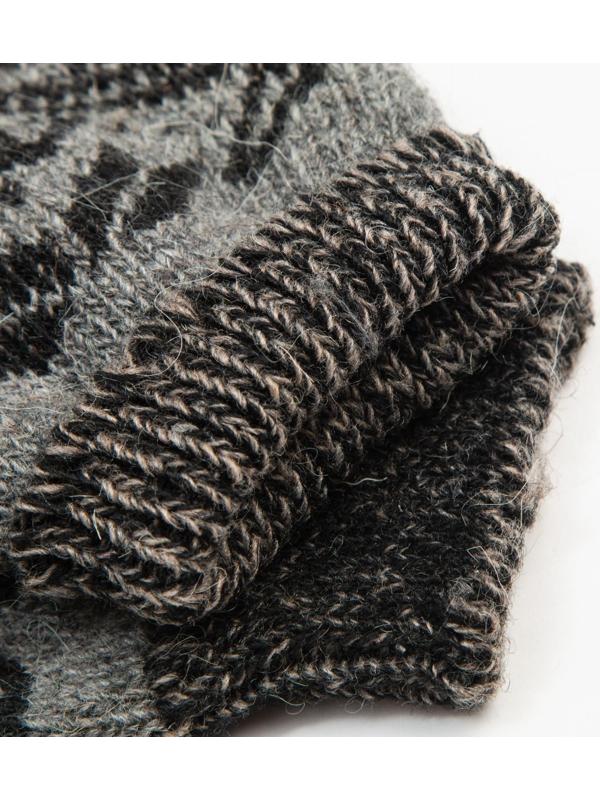 Носки мужские шерстяные, цвет серый, размер 25