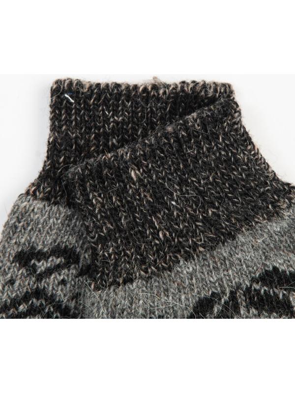 Носки мужские шерстяные, цвет серый, размер 25