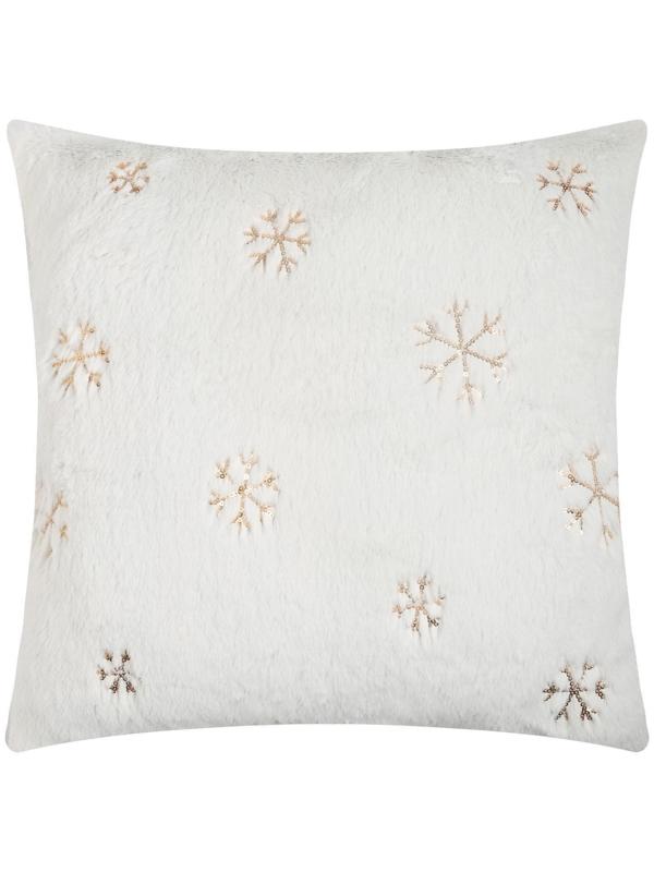 Наволочка декоративная Этель «Снежинка» золото 43 х 43 см, 100% п/э