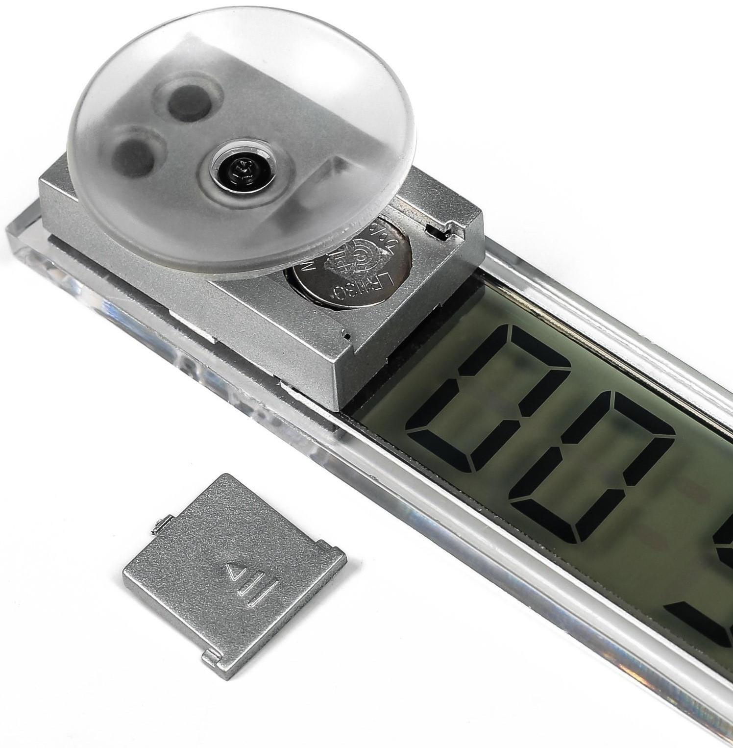 Часы автомобильные, внутрисалонные на присоске