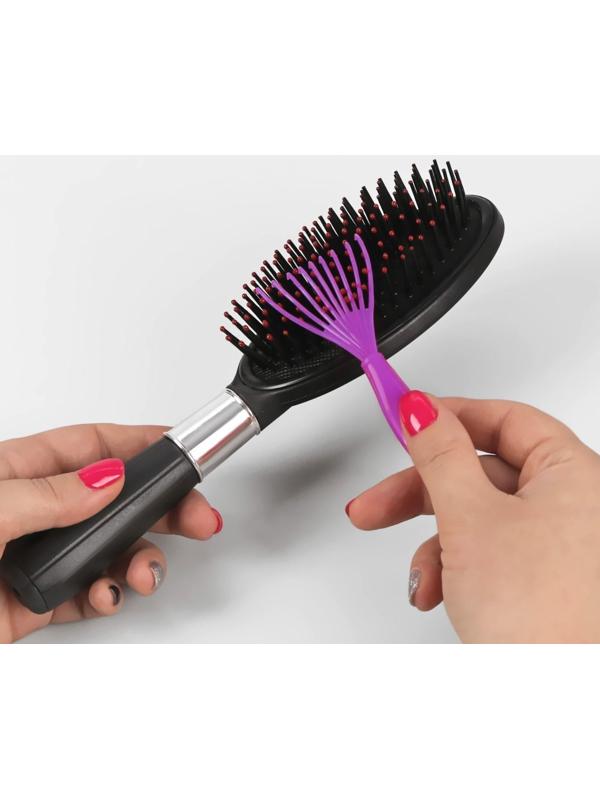 Щётка для чистки расчёсок, цвет МИКС