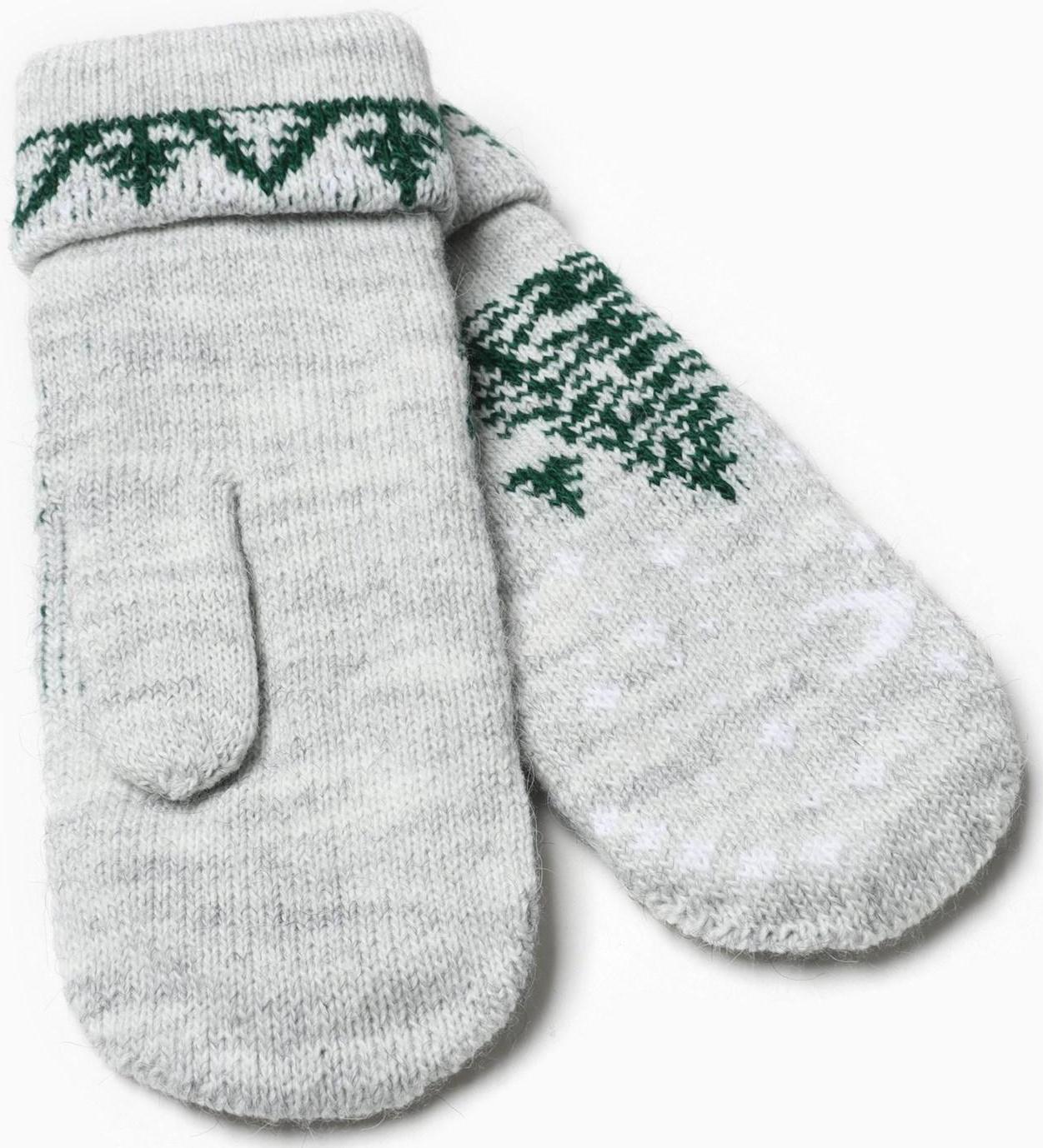 Варежки женские, цвет серый, размер 18