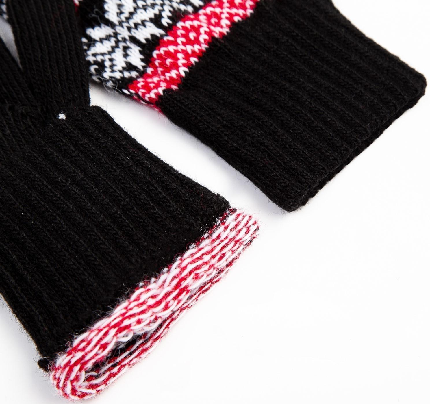 Перчатки женские, цвет чёрный, размер 18