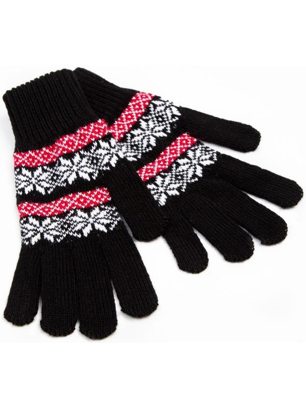 Перчатки женские, цвет чёрный, размер 18