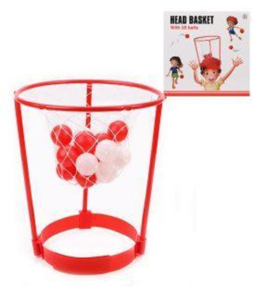 ДЕФЕКТ УПАКОВКИ Набор для игры в баскетбол, корзина, фиксатор на голову, мячи
20 шт.