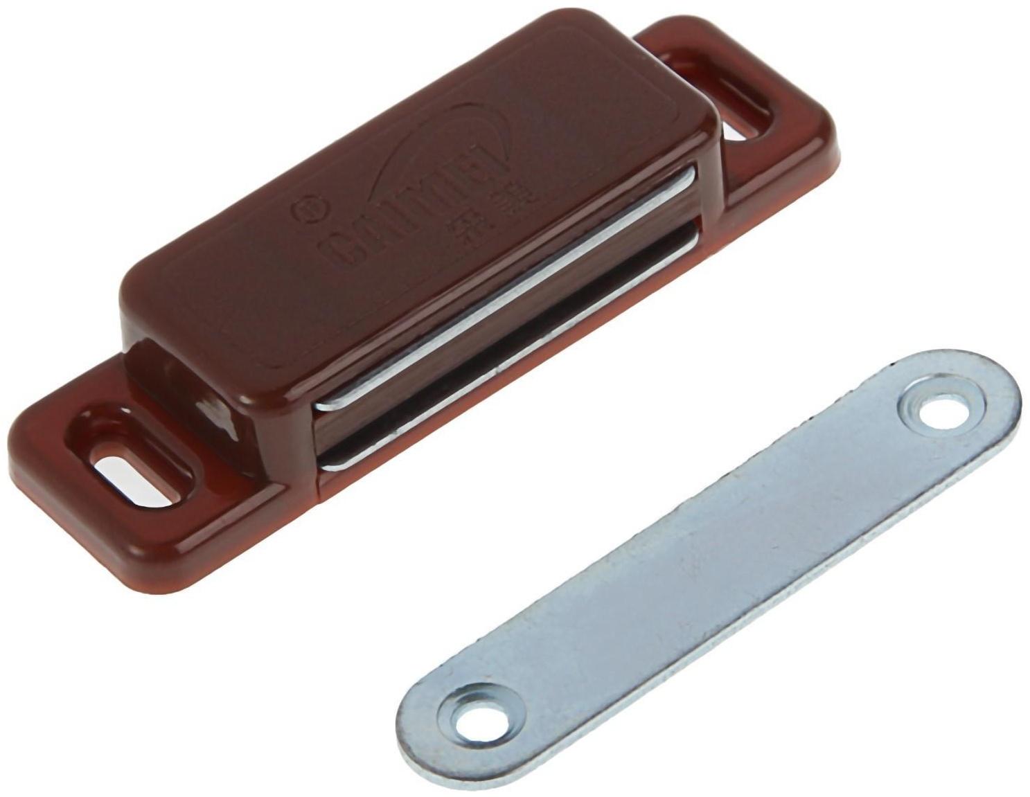 Магнит мебельный M003BR, 72х13, большой, коричневый