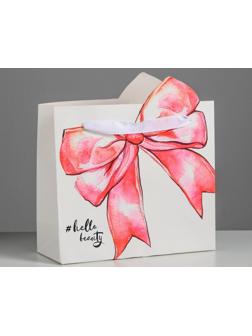 Пакет подарочный «Подарок», 25 × 26 × 10 см