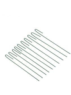 Колышек универсальный, h = 40 см, ножка d = 0.3 см, набор 10 шт., зелёный, Greengo