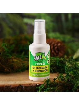 Спрей от клещей и комаров SAFEX, 50 мл.