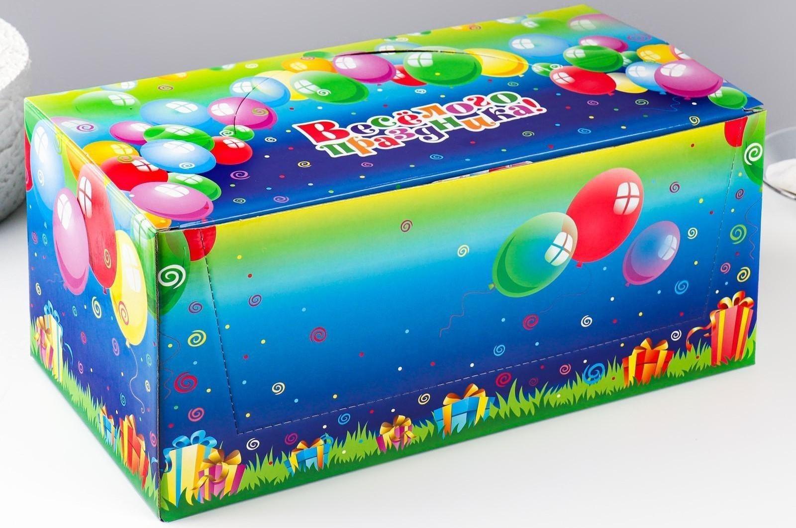 Шоу-бокс со свечами для торта цифры 