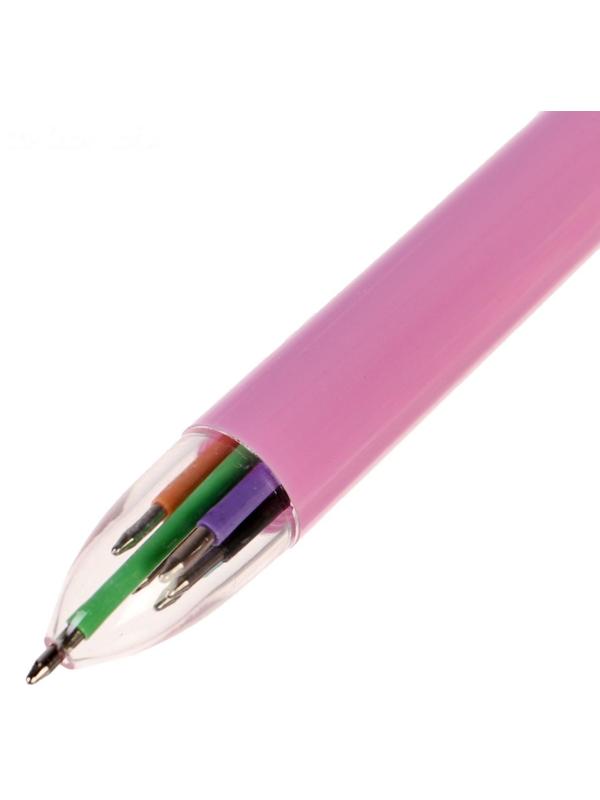 Ручка шариковая автоматическая 6-ти цветная 