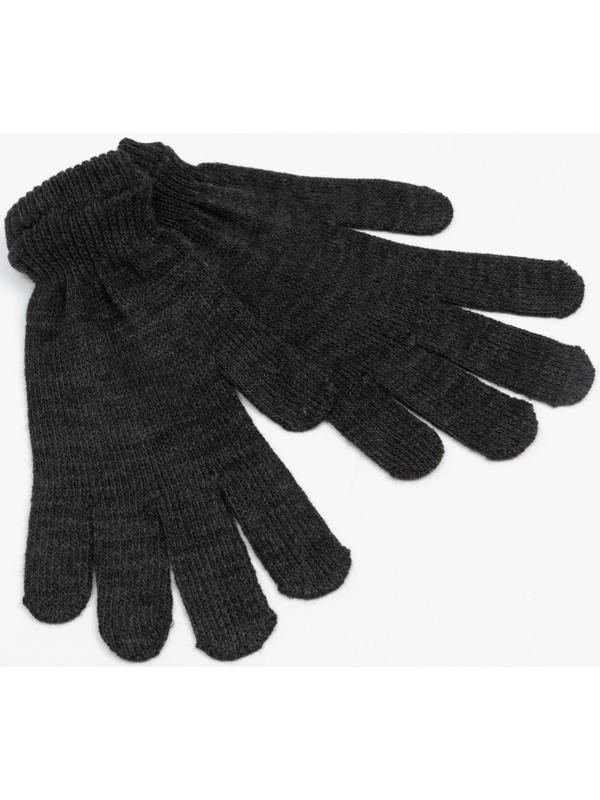 Перчатки мужские, цвет темно-серый меланж, р-р 20