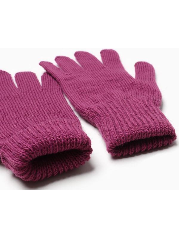 Перчатки женские, цвет фиолетовый, размер 18