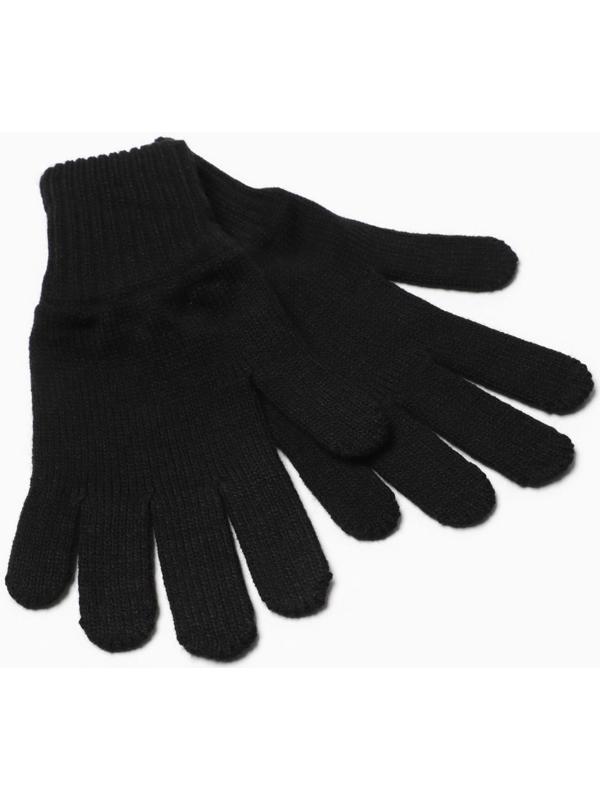 Перчатки женские, цвет чёрный, размер 18