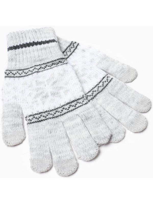 Перчатки женские, цвет светло-серый, размер 18