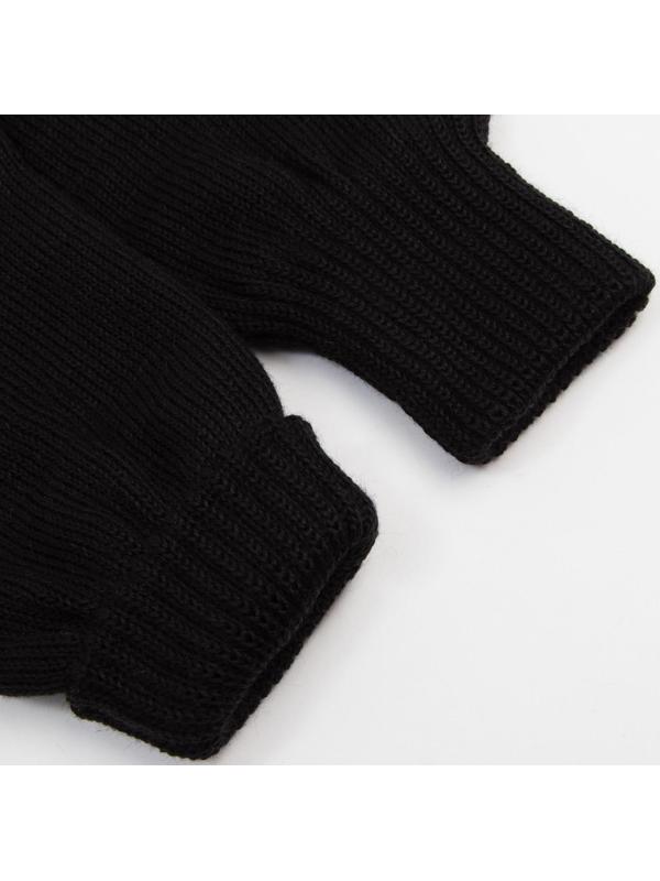 Перчатки, цвет чёрный, размер 20