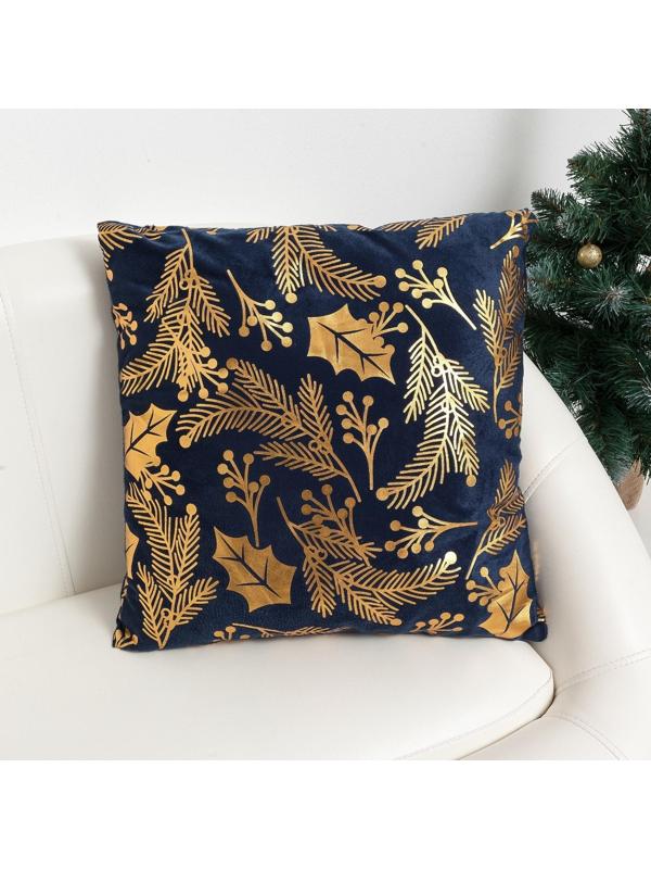 Наволочка декоративная Этель «Рождество» 42 х 42 см, велюр