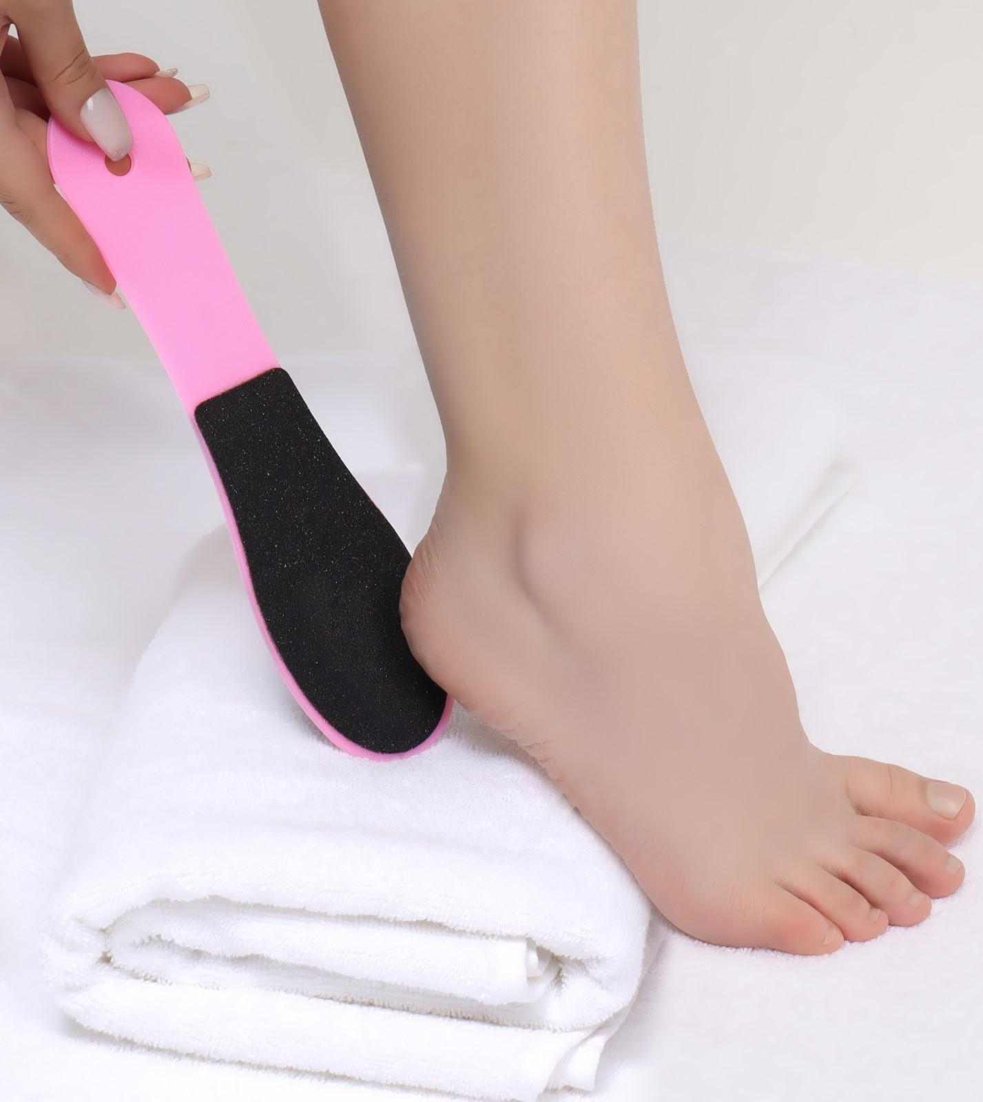 Тёрка для ног, наждачная, двусторонняя, 23,5 см, цвет МИКС