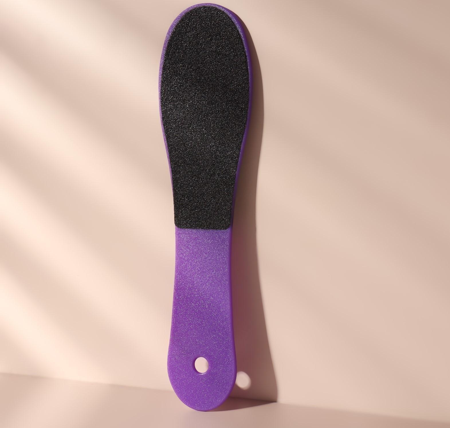 Тёрка для ног, наждачная, двусторонняя, 23,5 см, цвет МИКС