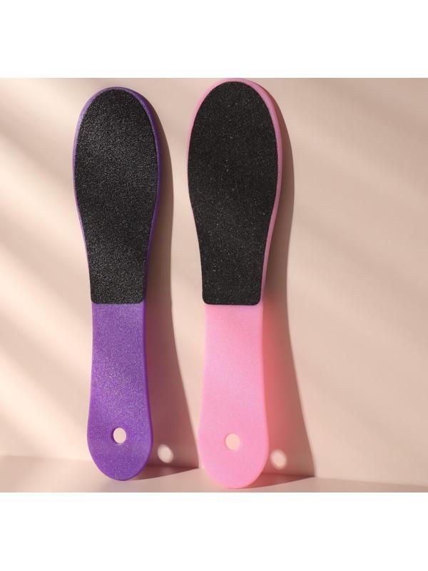 Тёрка для ног, наждачная, двусторонняя, 23,5 см, цвет МИКС