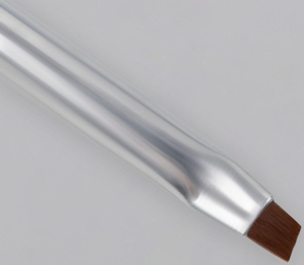 Кисть для наращивания и дизайна ногтей, скошенная, 17,5 см, d=5 × 4 мм, цвет белый