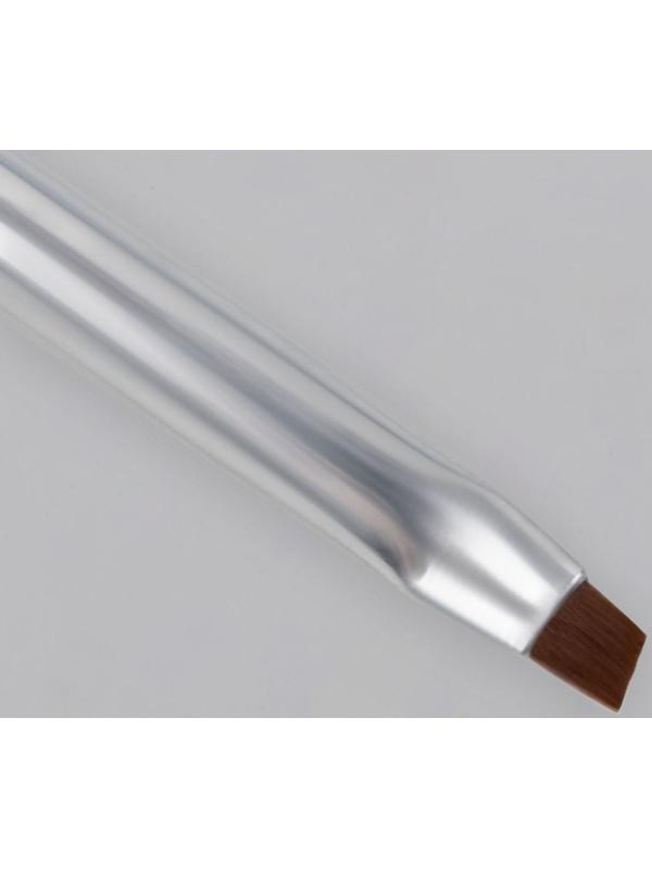 Кисть для наращивания и дизайна ногтей, скошенная, 17,5 см, d=5 × 4 мм, цвет белый