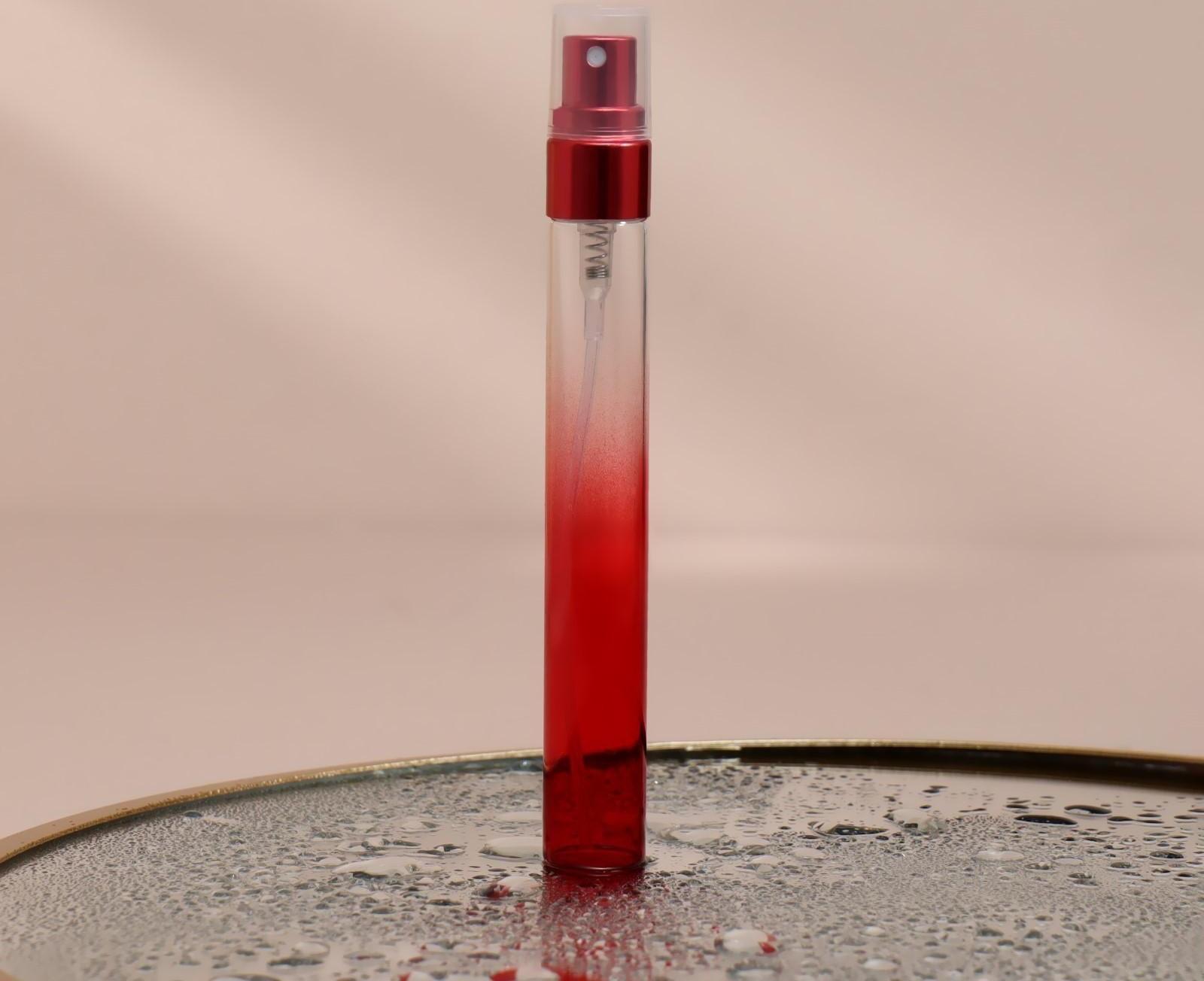 Флакон стеклянный для парфюма «Амбре», с распылителем, 10 мл, цвет МИКС