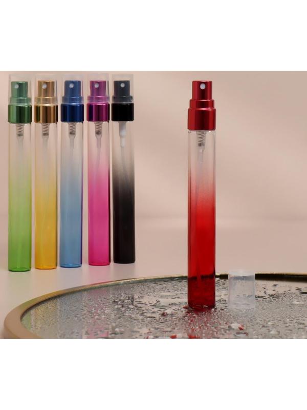 Флакон стеклянный для парфюма «Амбре», с распылителем, 10 мл, цвет МИКС