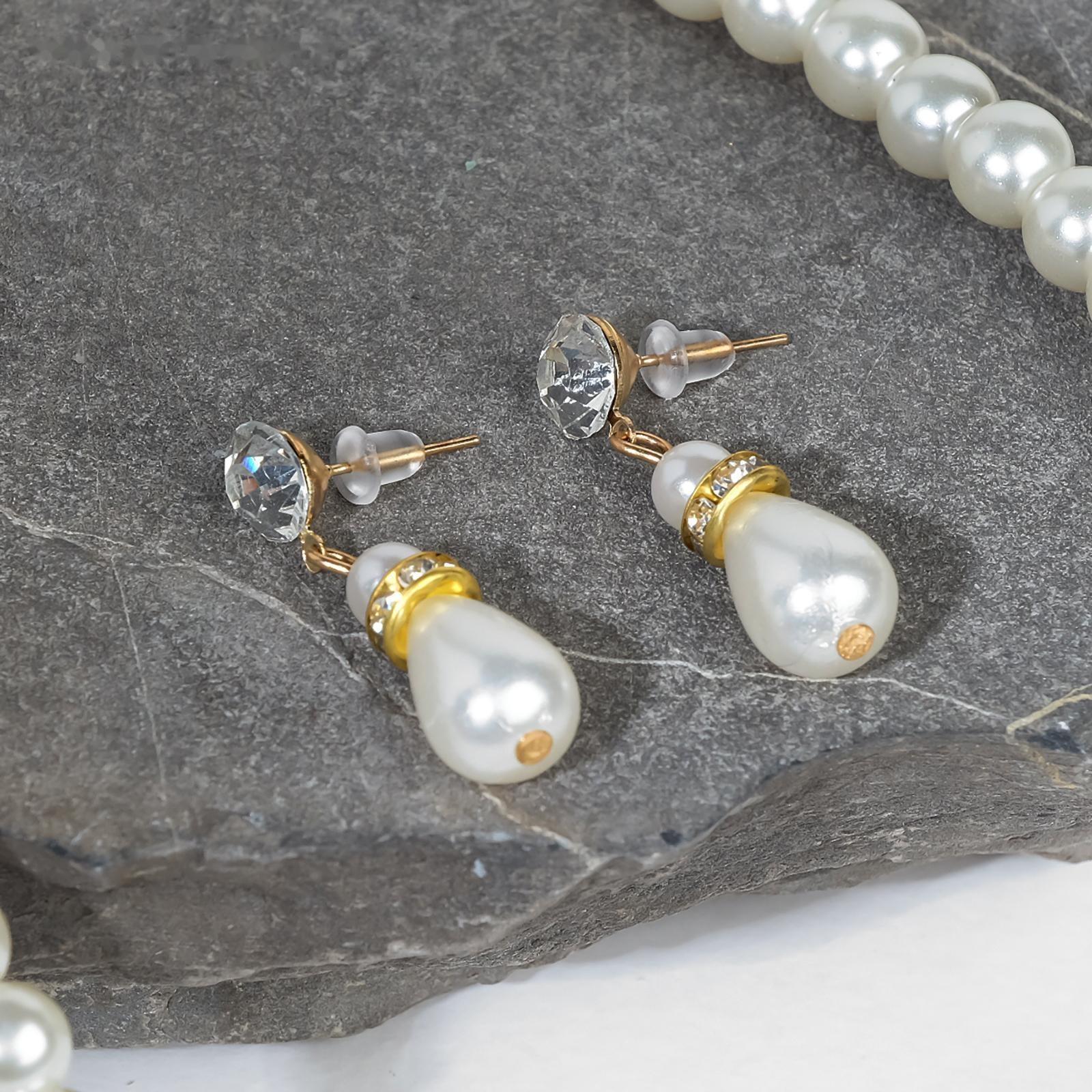 Набор 2 предмета: серьги, колье 