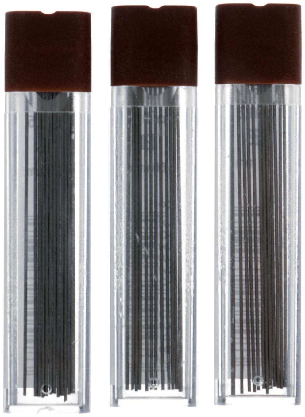 Набор грифелей для механических карандашей 3 футляра 0.5 мм Koh-I-Noor 4152 B, 12 штук в футляре (1161796)