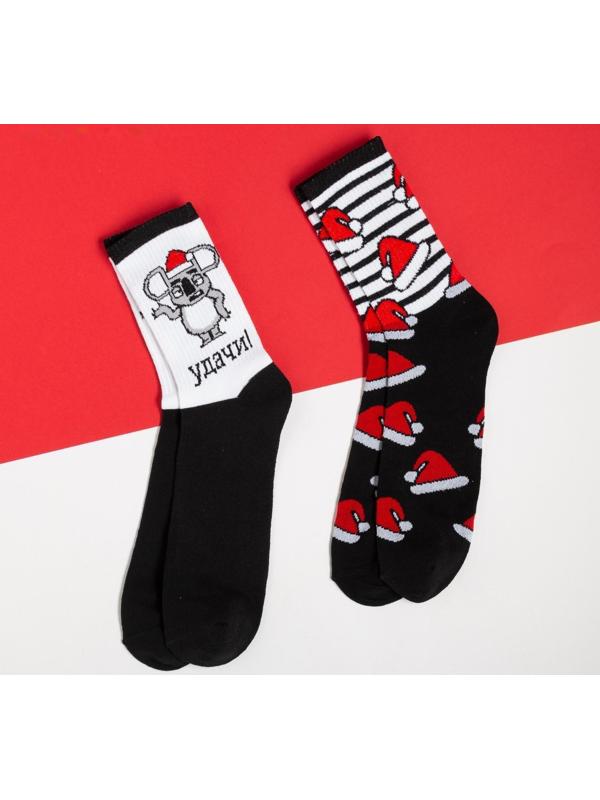 Набор новогодних мужских носков 