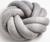 Подушка-узел «Этель», d=33см, цвет серый, велюр
