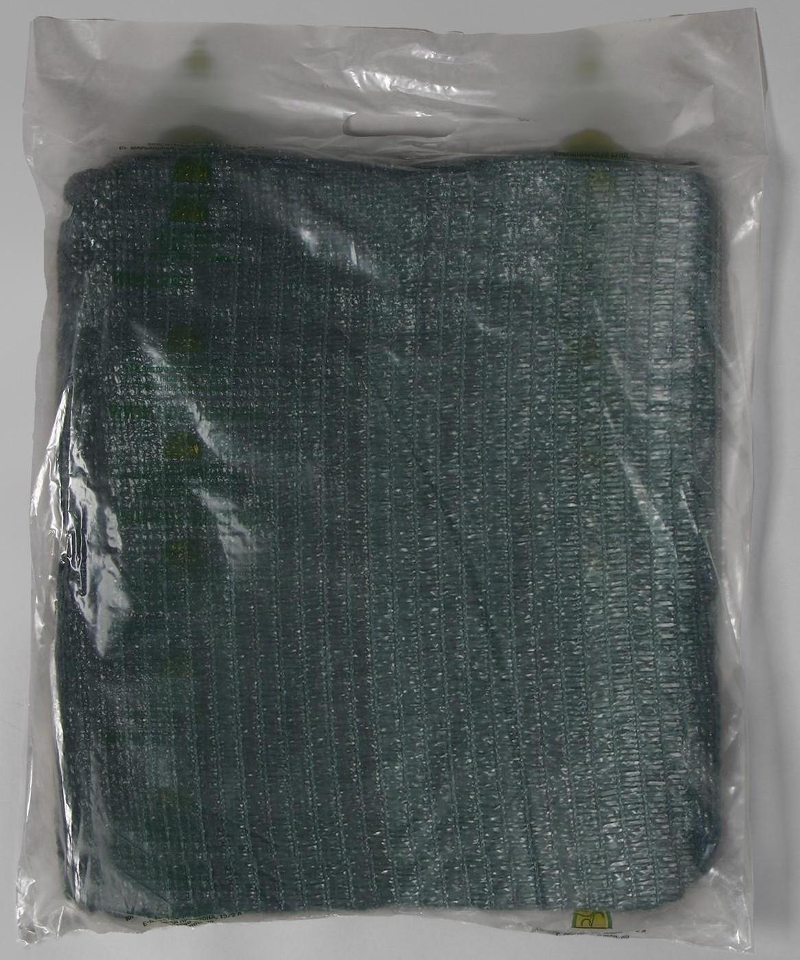 Сетка затеняющая, 5 × 2 м, плотность 55 г/м², зелёная, в наборе 15 клипс