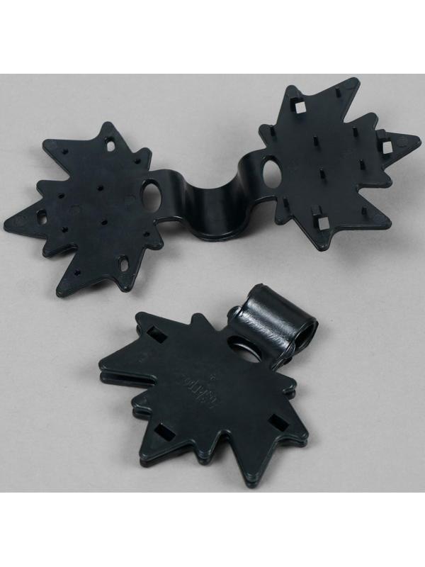 Сетка затеняющая, 5 × 2 м, плотность 55 г/м², зелёная, в наборе 15 клипс