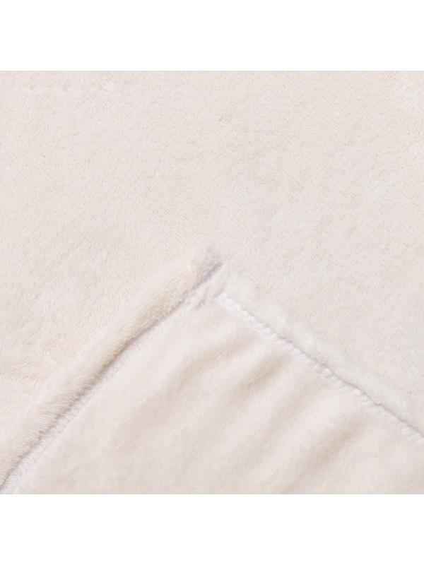 Плед Plain 200х220см, слоновая кость микрофибра 190г/м пэ100%