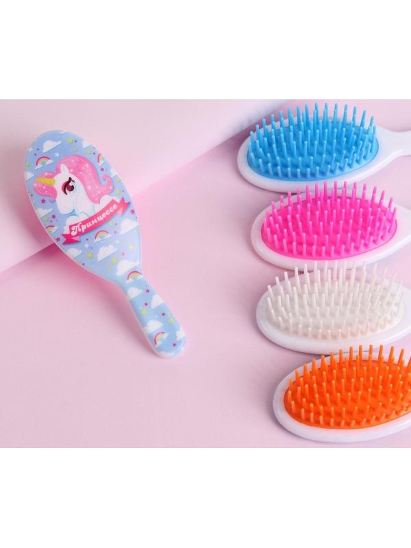 Расчёска массажная, 4,5 × 13 см, рисунок МИКС