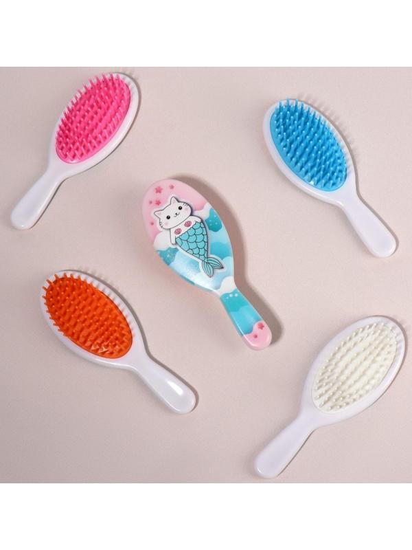 Расчёска массажная, 4,5 × 13 см, цвет МИКС