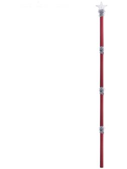 Посох Деда Мороза, красный, 1,6 м