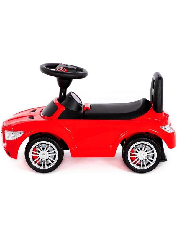 Каталка-автомобиль SuperCar №1 со звуковым сигналом, цвет красный