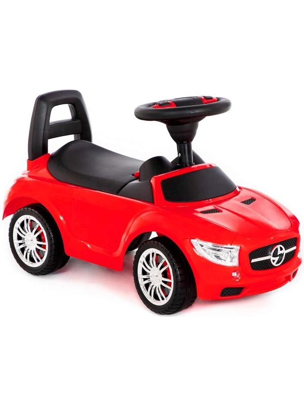 Каталка-автомобиль SuperCar №1 со звуковым сигналом, цвет красный
