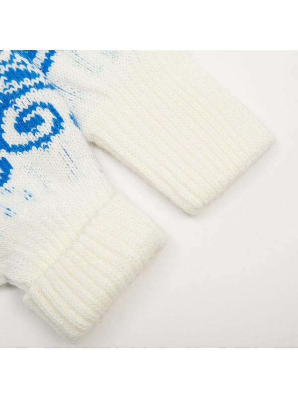 Варежки женские, цвет синий, размер 18